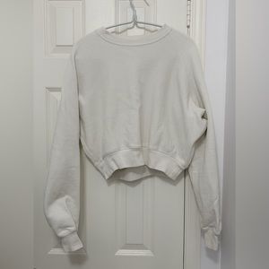 Reebok by Victoria Beckham Off-white Cropped Sweatshirt